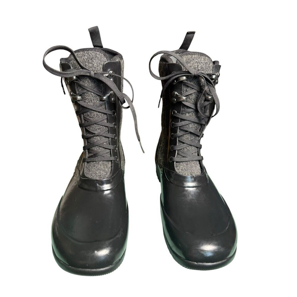 Bogs Women’s Sidney Wool Waterproof Snow Boots Black Size 9